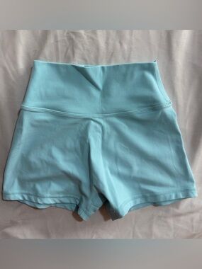 YEOREO High-Waist Light Blue Women’s Active Shorts